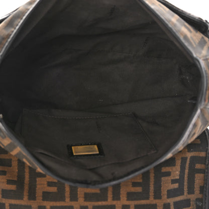 Fendi Zucca B Bis Flap Bag Tobacco Castagna 5 of 15