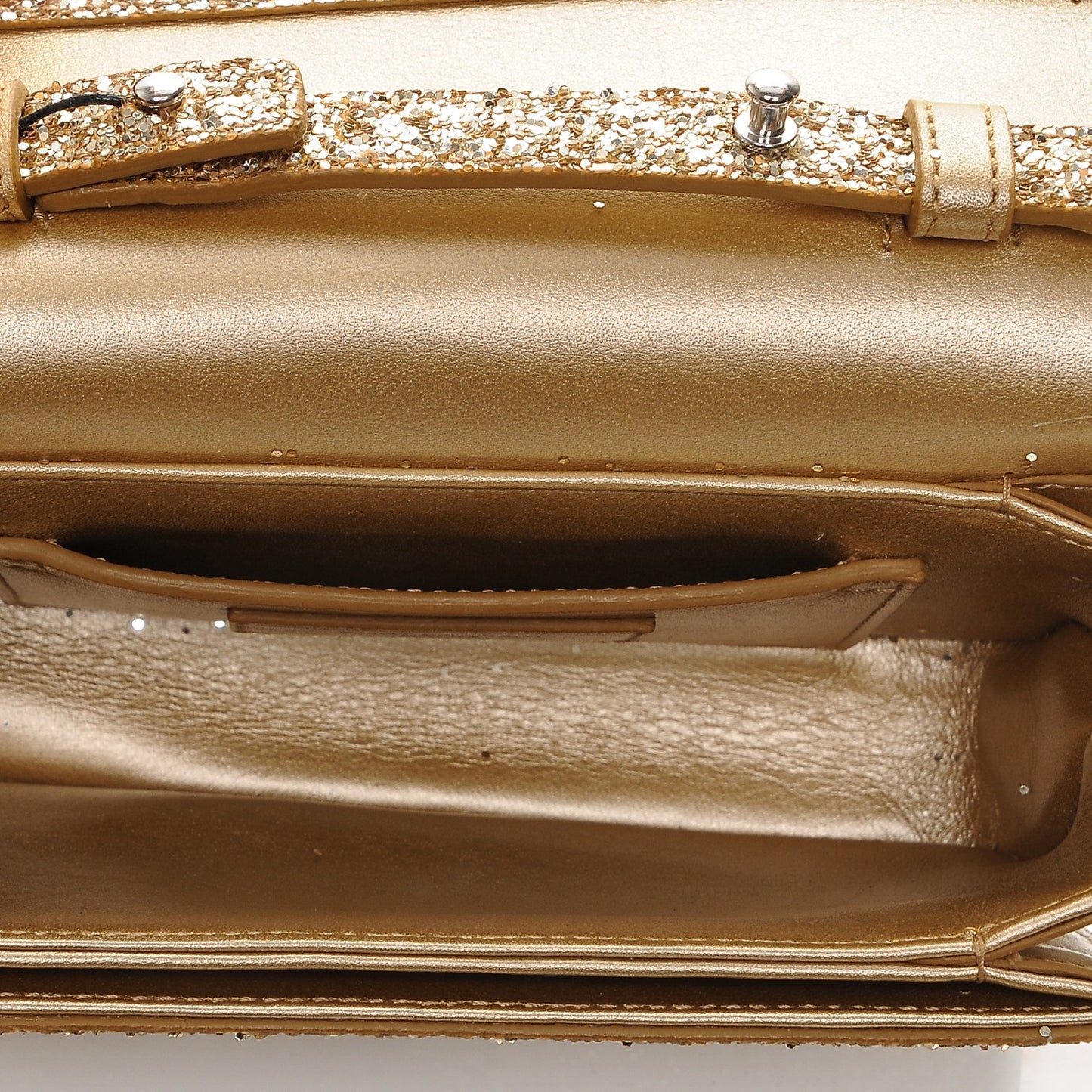 Glitter Small Lulu Bunny Satchel Gold Silver