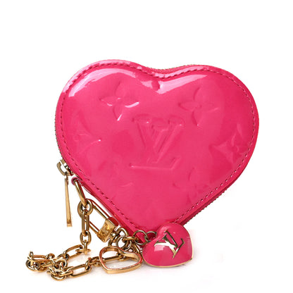 Louis Vuitton Vernis Heart Coin Purse Rose Pop 1 of 7