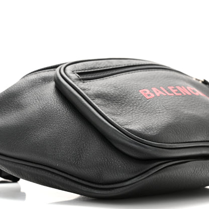 Balenciaga Calfskin Everyday Logo Belt Bag Black 9 of 10
