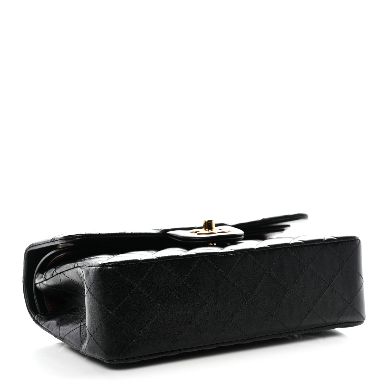 Chanel Lambskin Quilted Small Double Flap Black 4 of 12