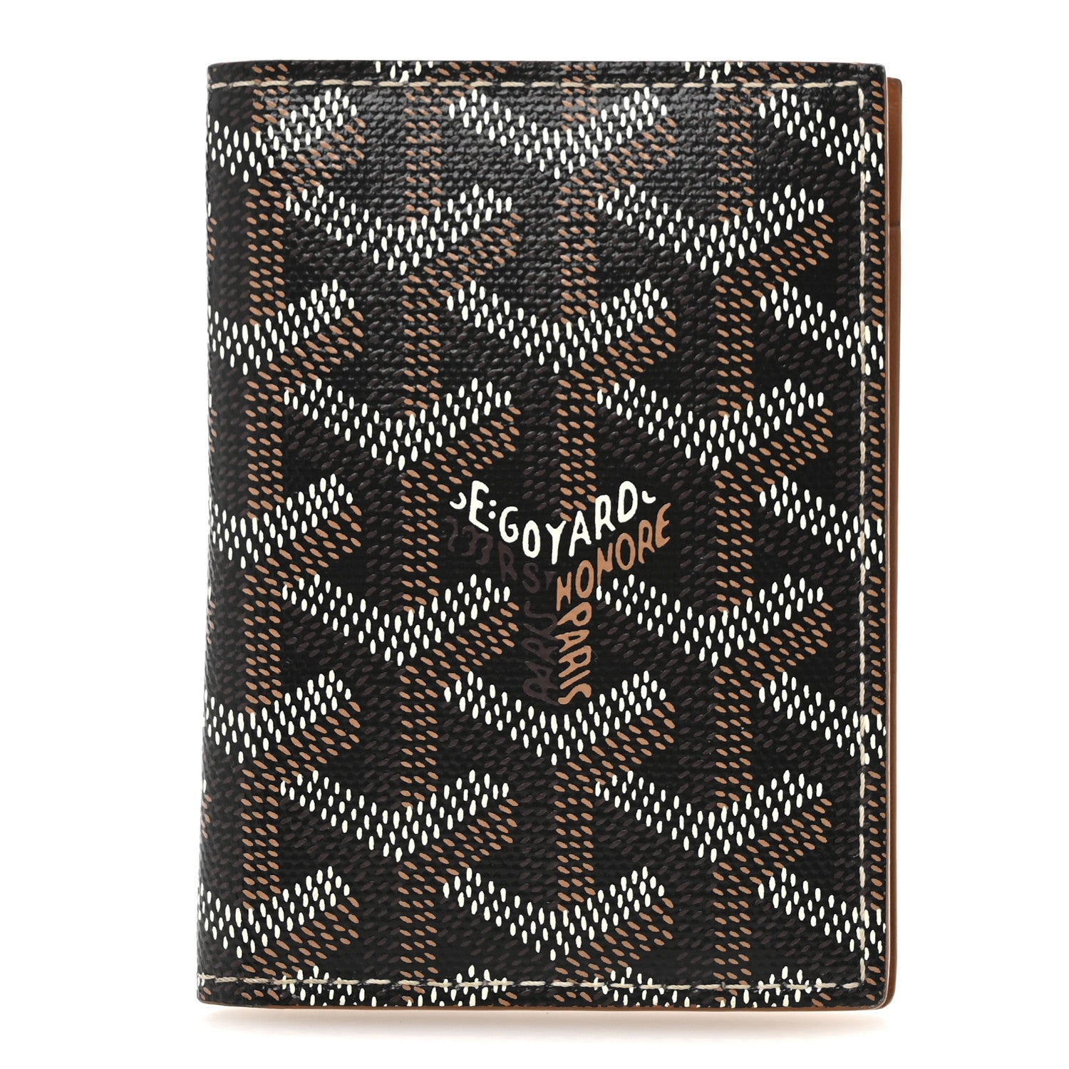 Goyard Goyardine Saint Marc Folding Card Case Black Gold 1 of 9