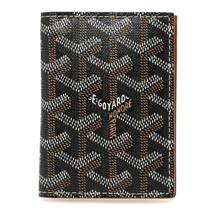 Goyard Goyardine Saint Marc Folding Card Case Black Gold 1 of 9