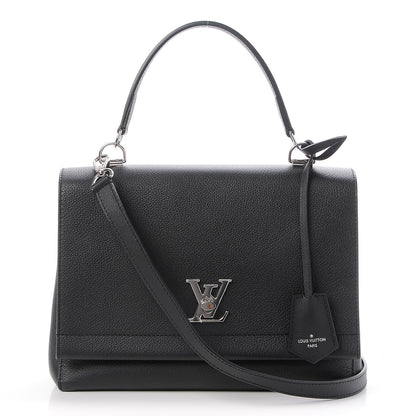 Louis Vuitton Soft Calfskin Lockme II Top Handle Black 1 of 8