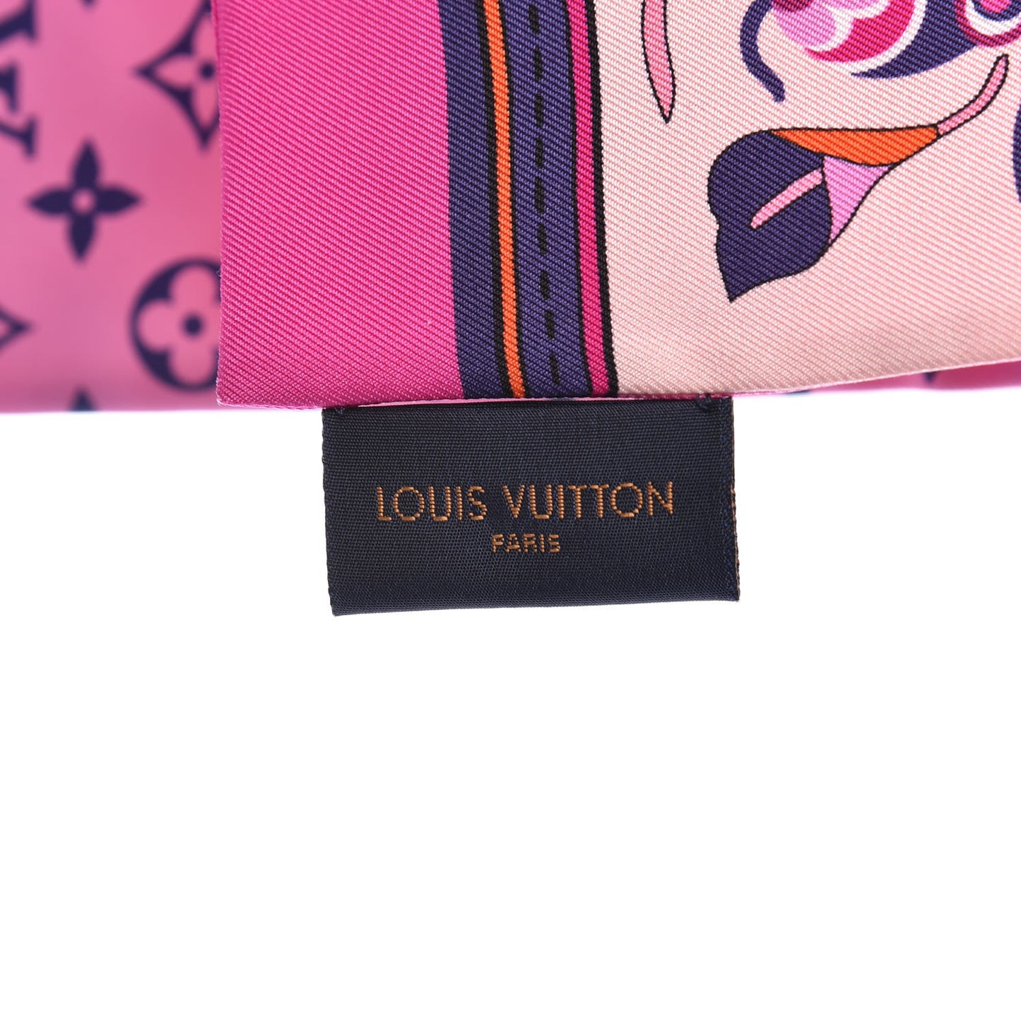 Silk Monogram Superstition Bandeau Rose