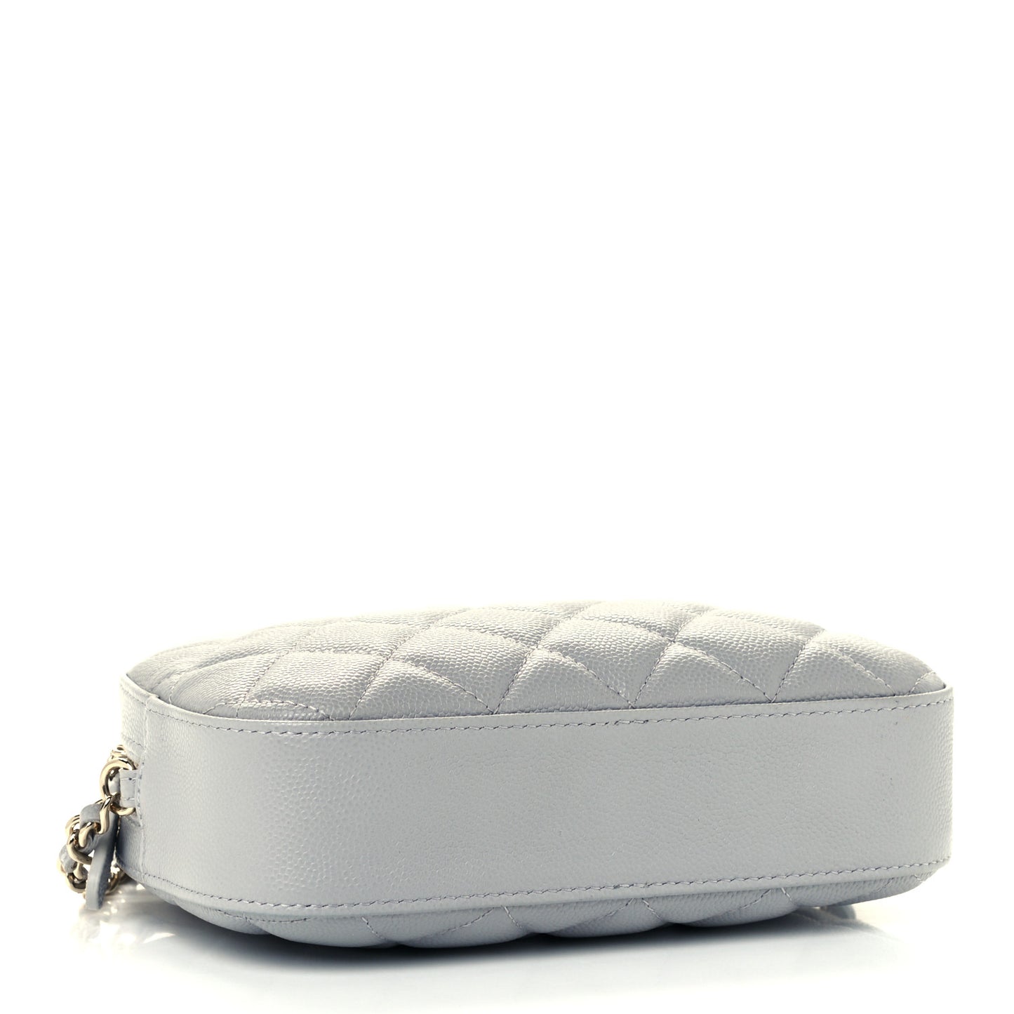 Caviar Quilted Camera Case Grey
