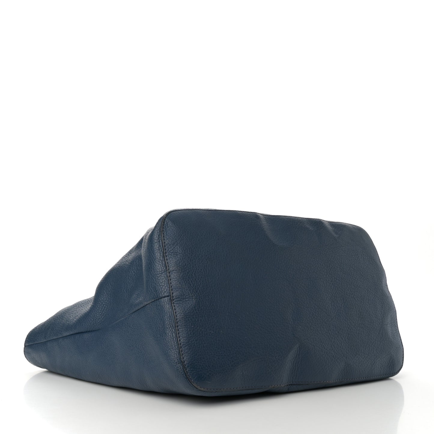 Calfskin Large New Marcie Tote Royal Navy