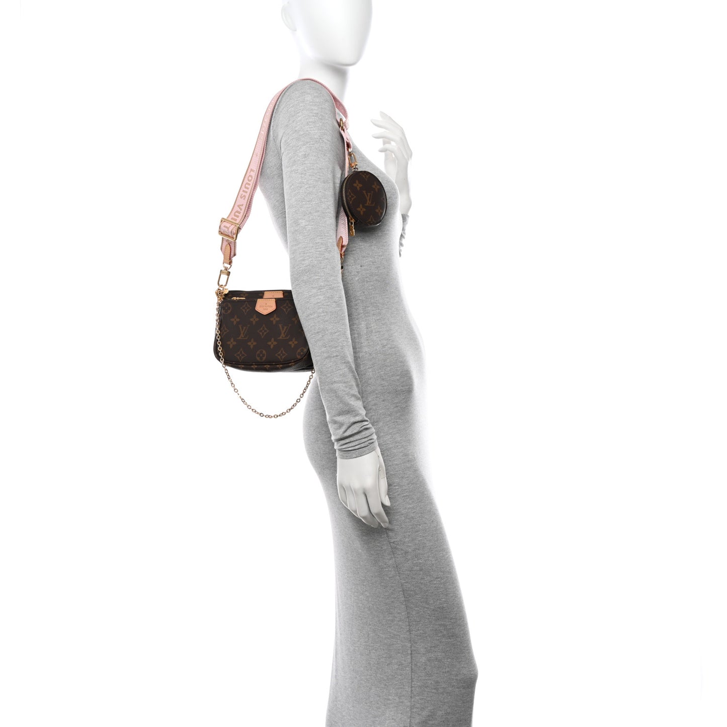 Monogram Multi Pochette Accessories Rose Clair