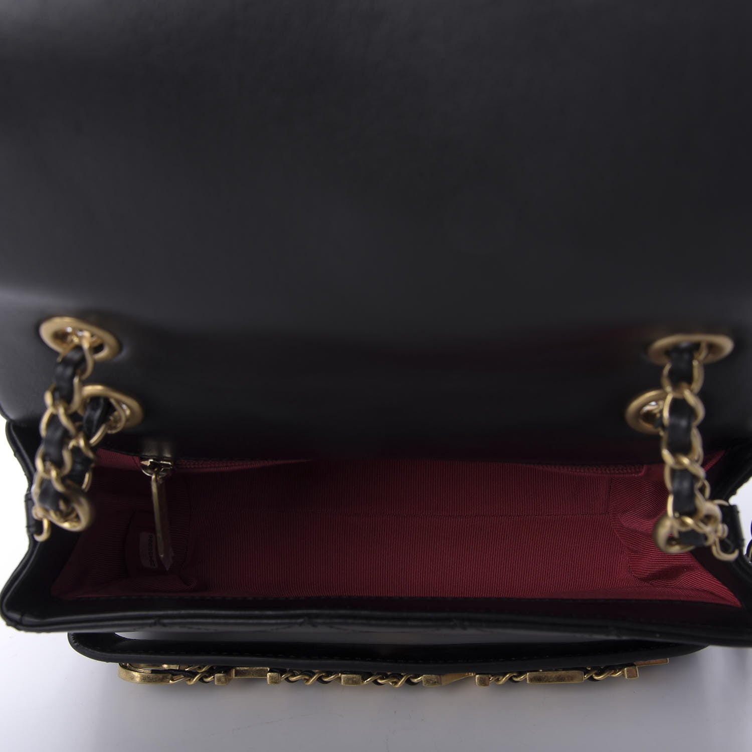 Chanel Calfskin Quilted Enchained Flap Black 5 of 9