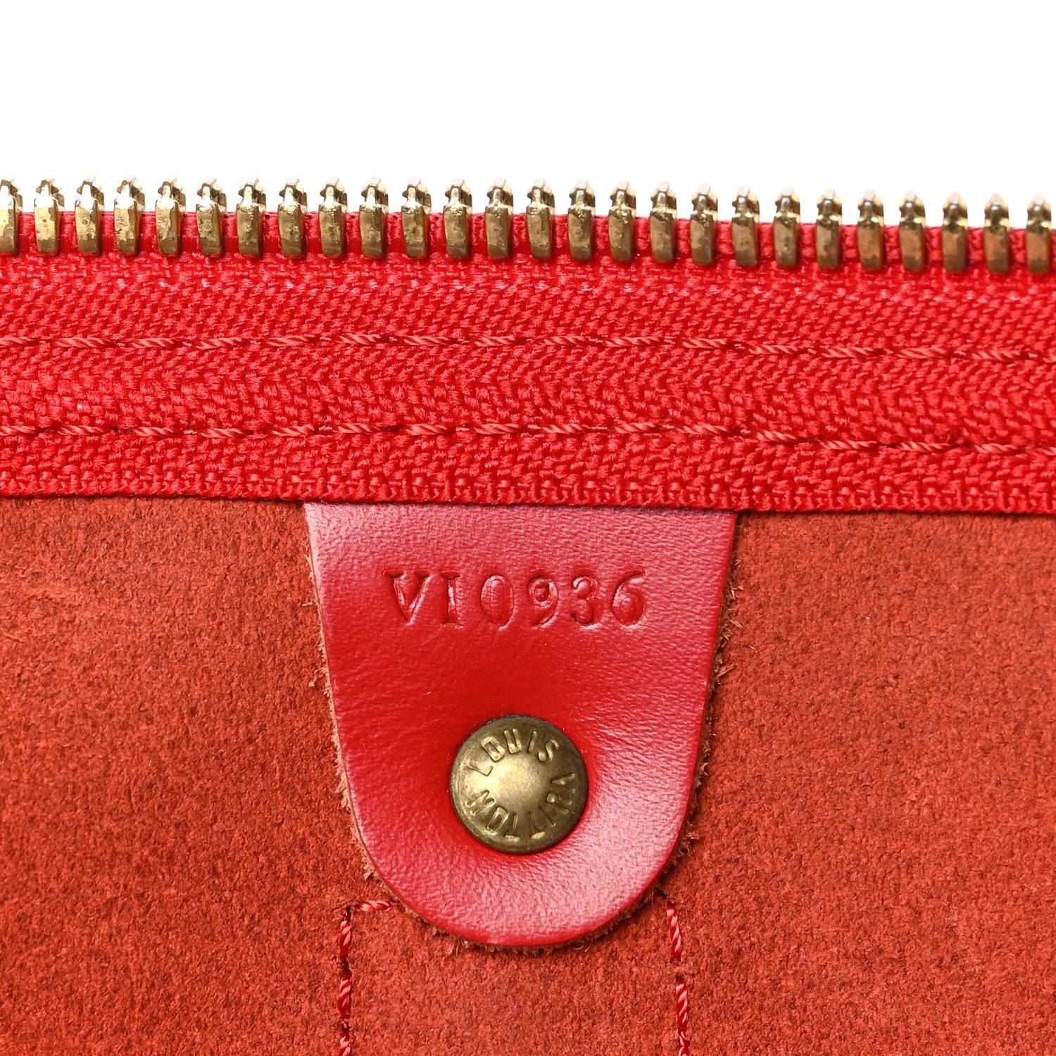 Louis Vuitton Epi Keepall 50 Castillan Red 7 of 15