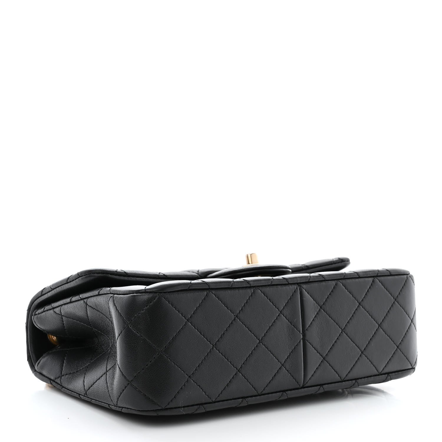 Chanel Lambskin Quilted Small Sweet Camellia Flap Black 4 of 11