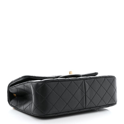 Chanel Lambskin Quilted Small Sweet Camellia Flap Black 4 of 11