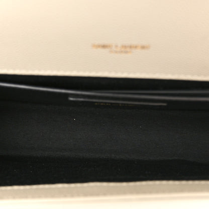 Saint Laurent Grain De Poudre Medium Classic Monogram Kate Satchel Crema Soft 5 of 9