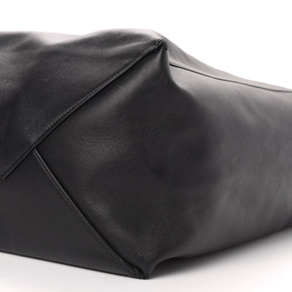 Celine Lambskin Horizontal Cabas Black 10 of 12