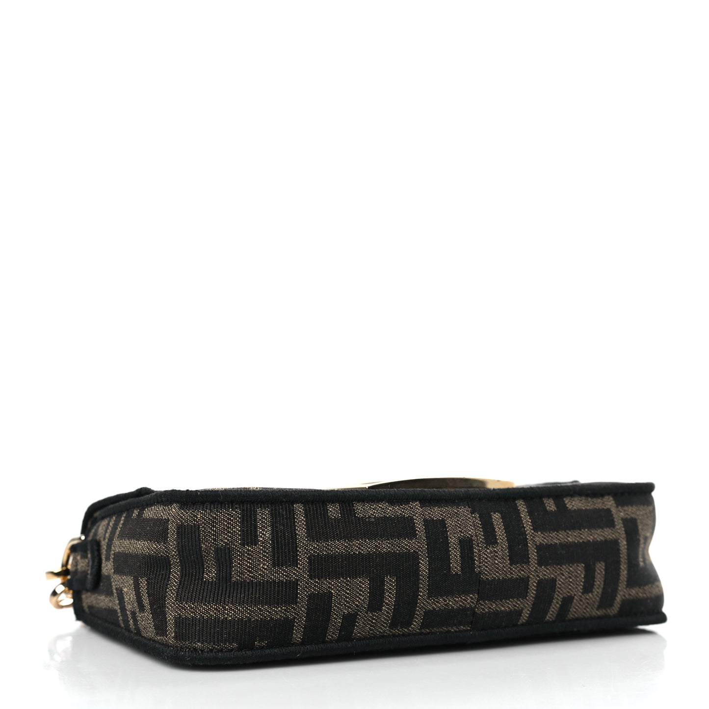 Fabric Jacquard FF 1974 Mini Baguette Tobacco Moro Black