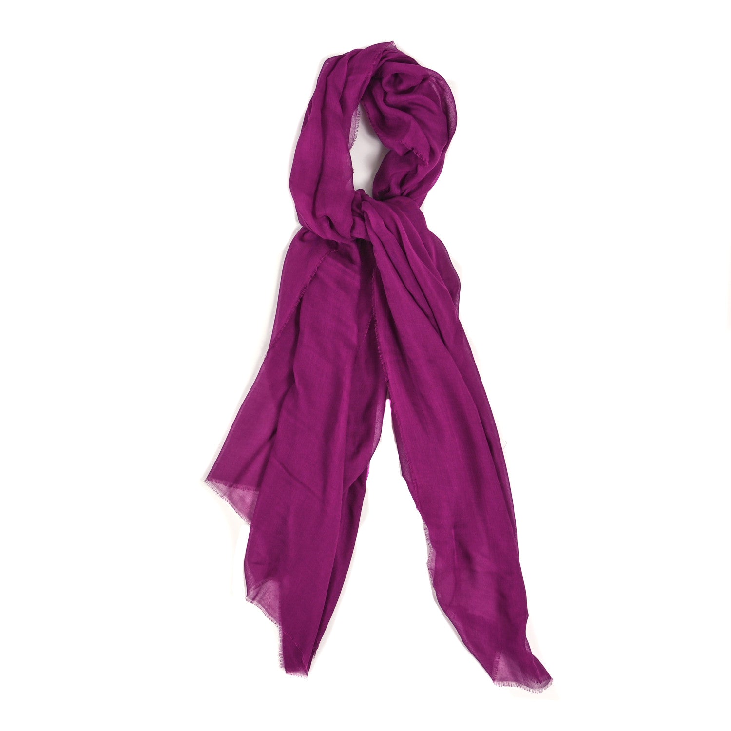 Chanel Modal Cashmere Scarf Shawl Purple 1 of 3