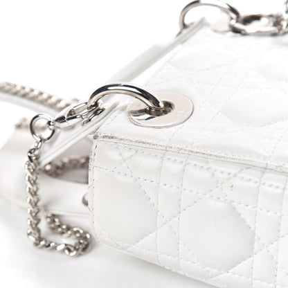 Christian Dior Lambskin Cannage Mini Lady Dior White 12 of 12