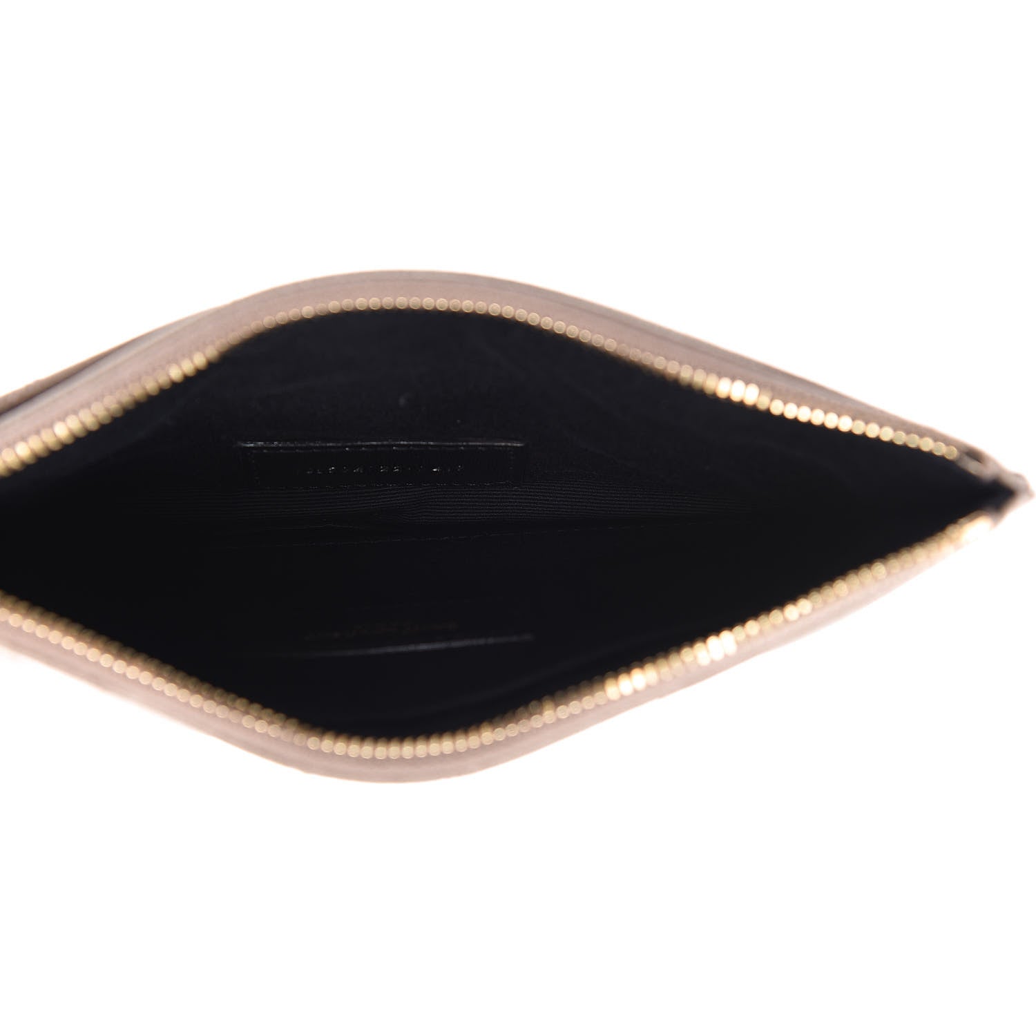 Saint Laurent Grain De Poudre Chevron Monogram Bill Pouch Rose Poudre 5 of 10