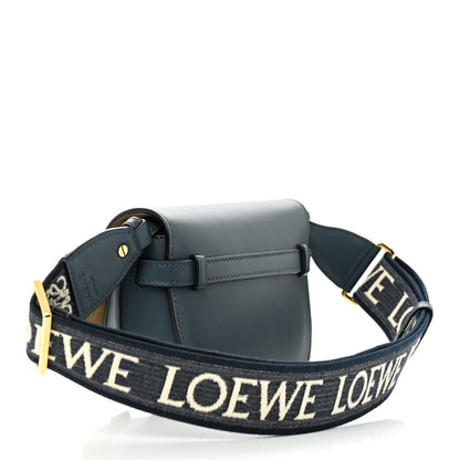 Loewe Calfskin Jacquard Mini Gate Dual Bag Onyx Blue 3 of 10