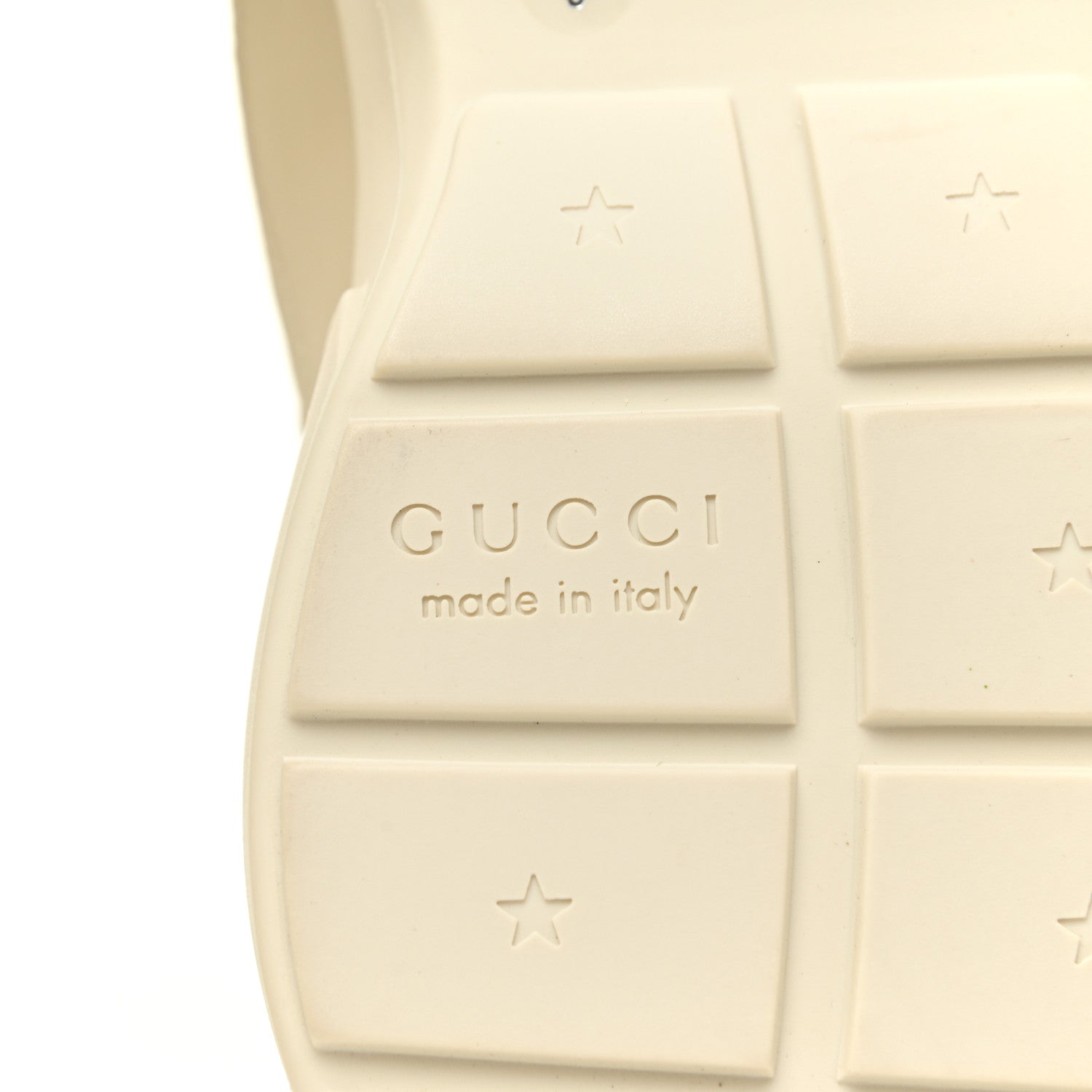 Gucci Calfskin Interlocking G Logo Mens Rhyton Sneakers 8 Ivory 7 of 9