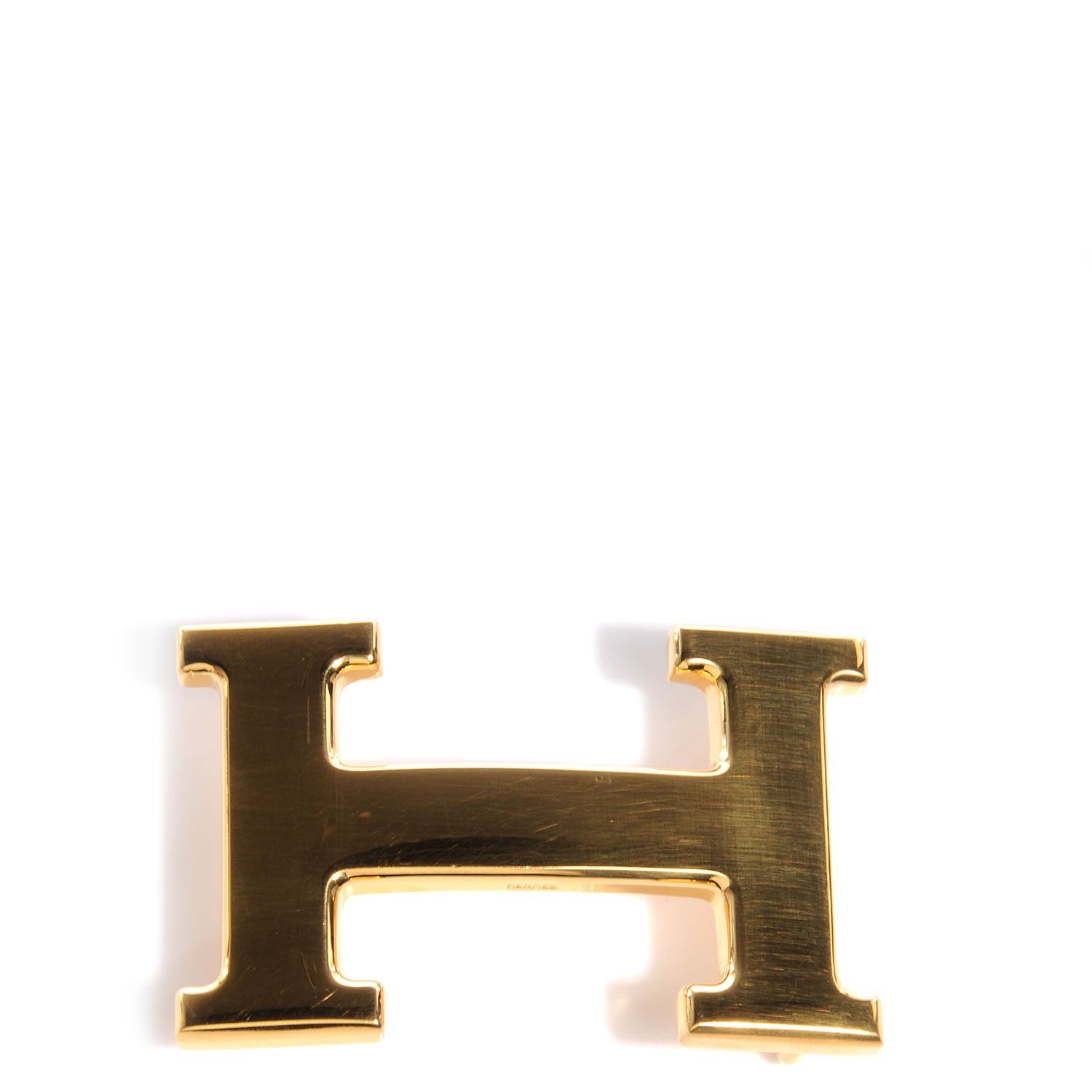 Hermes 32mm H Belt Buckle Gold Plated 1 of 5
