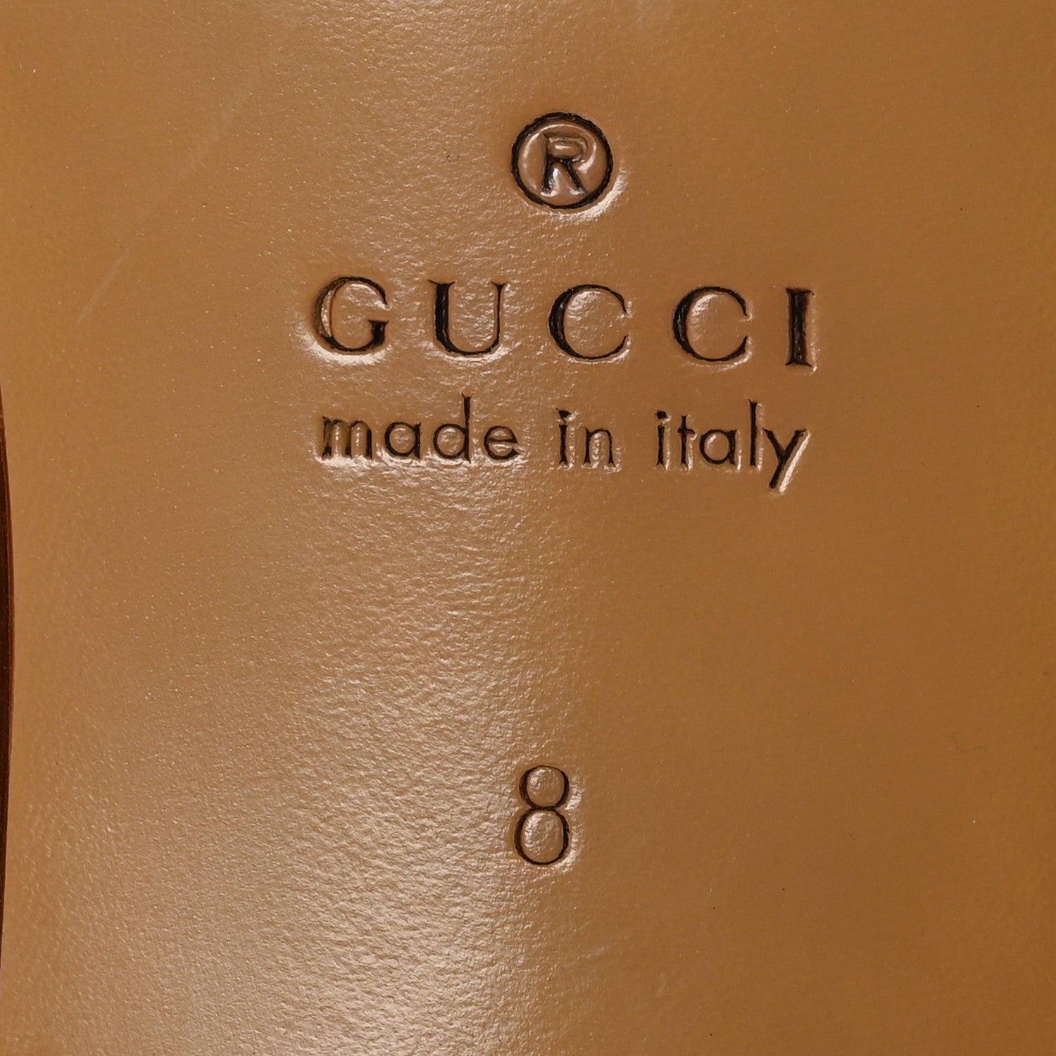 Gucci Calfskin Mens Interlocking G Loafers 8 Light Brown 8 of 8