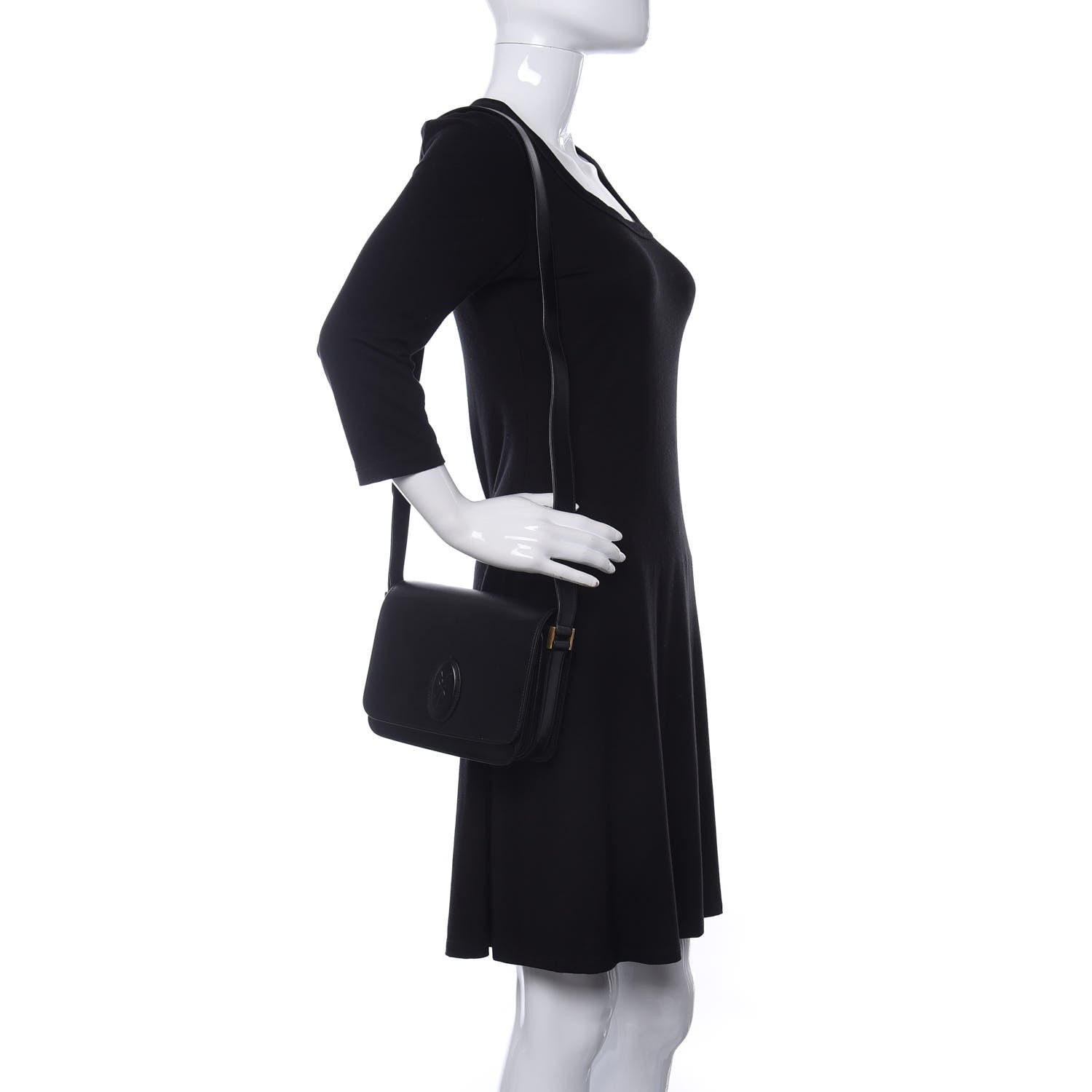 Saint Laurent Calfskin Le 61 Shoulder Bag Black 2 of 10