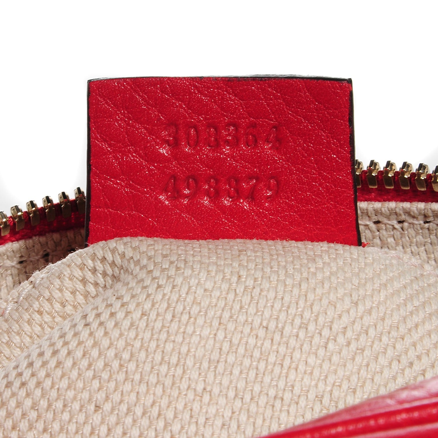 Gucci Pebbled Calfskin Small Soho Disco Bag Vibrant Red 7 of 9