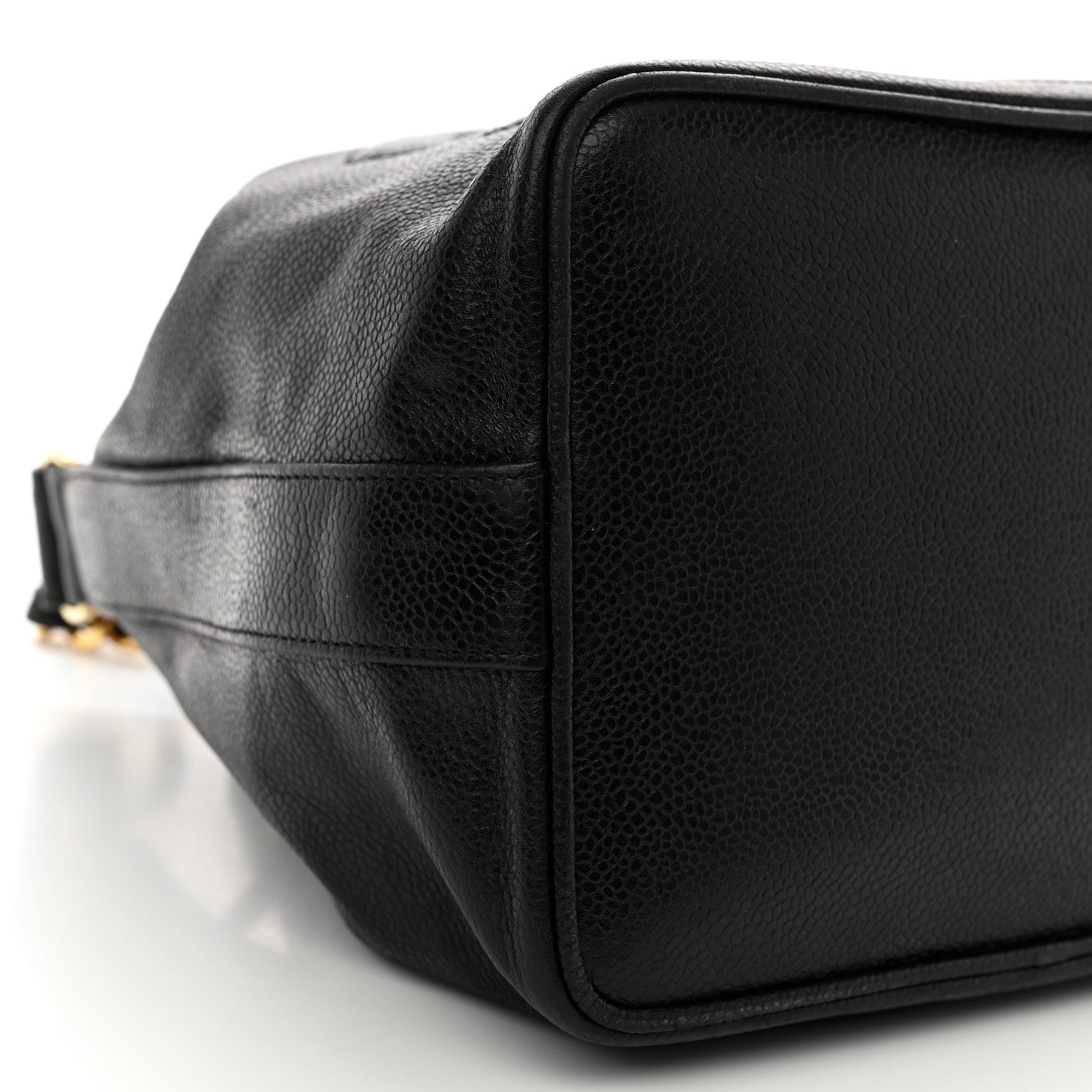 Chanel Caviar CC Chain Mini Drawstring Bag Black 11 of 13