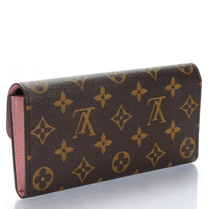Louis Vuitton Monogram Emilie Wallet Rose Ballerine 3 of 7
