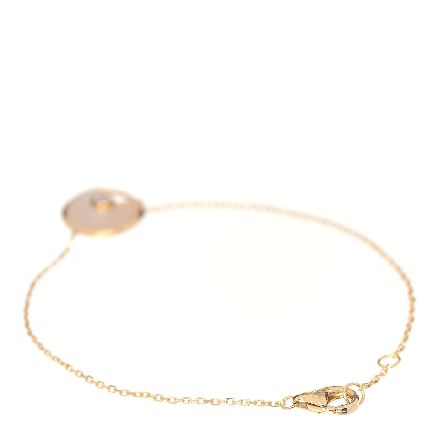 Cartier 18K Yellow Gold Diamond Mother of Pearl Amulette de Cartier Bracelet 2 of 7