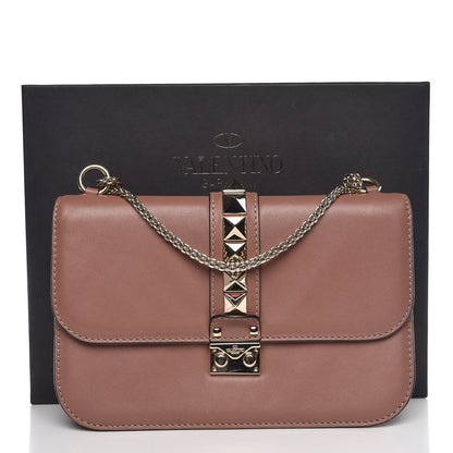 Valentino Garavani Vitello Medium Glam Lock Rockstud Flap Brownish 10 of 10