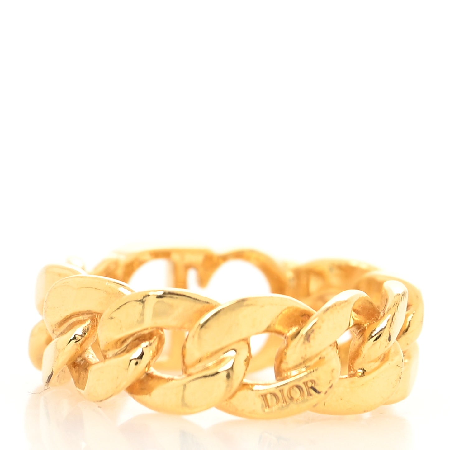 Metal Danseuse Etoile Chain Ring 7 Gold