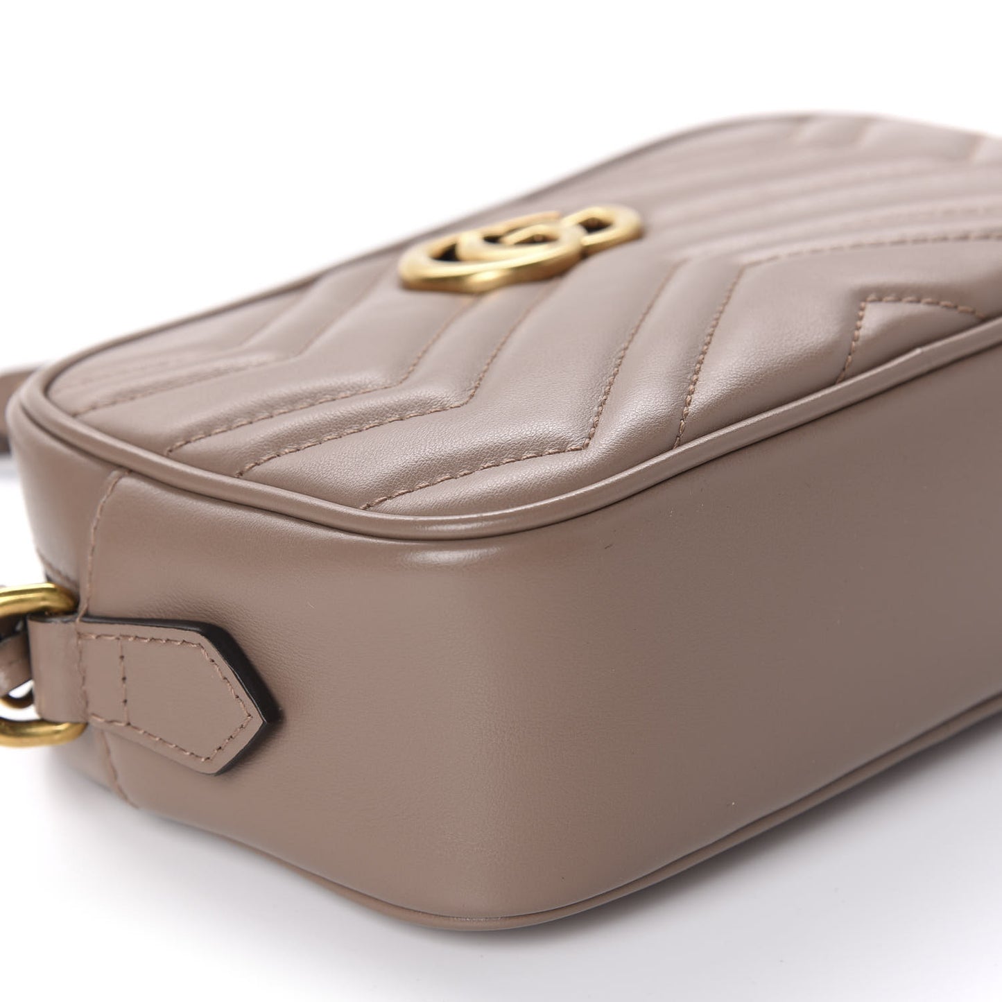 Calfskin Matelasse Mini GG Marmont Chain Shoulder Bag Porcelain Rose