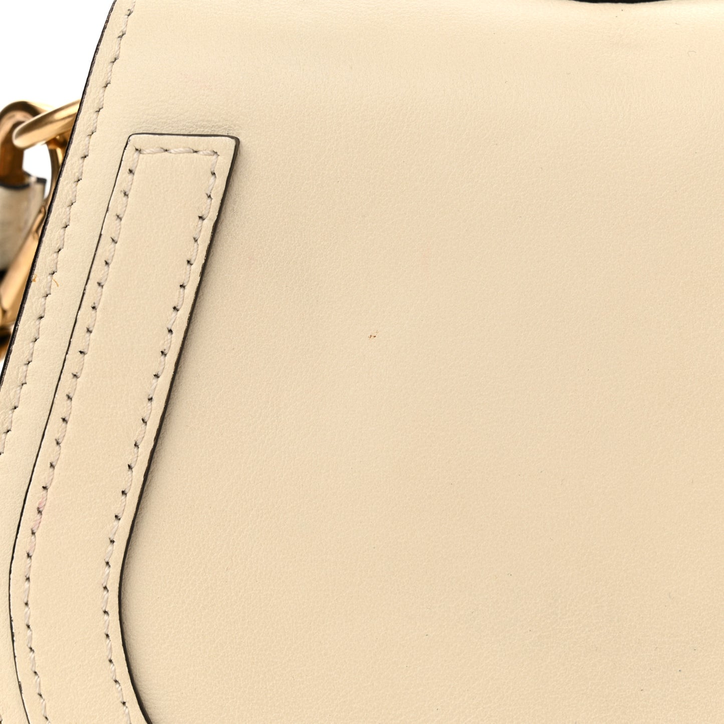 Calfskin Suede Small Nile Bracelet Bag Off White