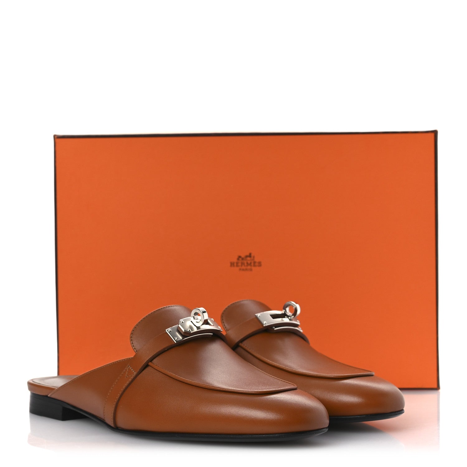 Hermes Heritage Calfskin Oz Mules 39 Naturel 13 of 13