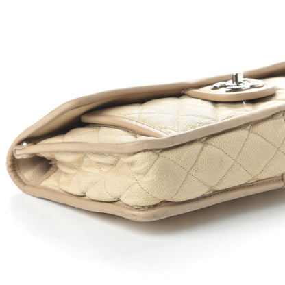 Chanel Caviar Quilted Medium French Riviera Flap Beige 6 of 14