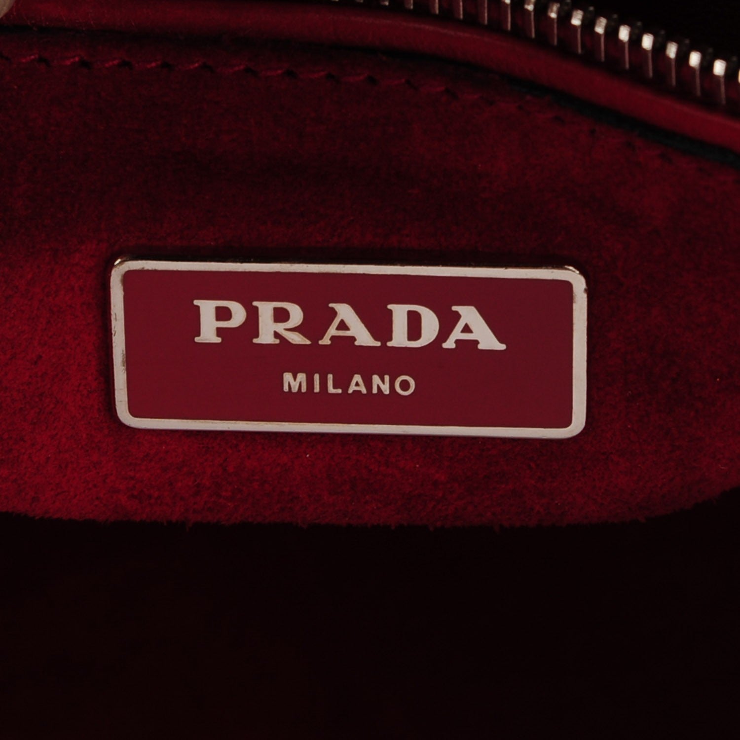 Prada Glace Calf Twin Pocket Tote Fuoco 6 of 9