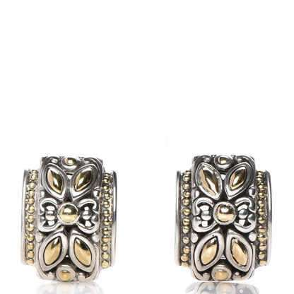 John Hardy Sterling Silver 18K Yellow Gold Jaisalmer Omega Earrings 1 of 5