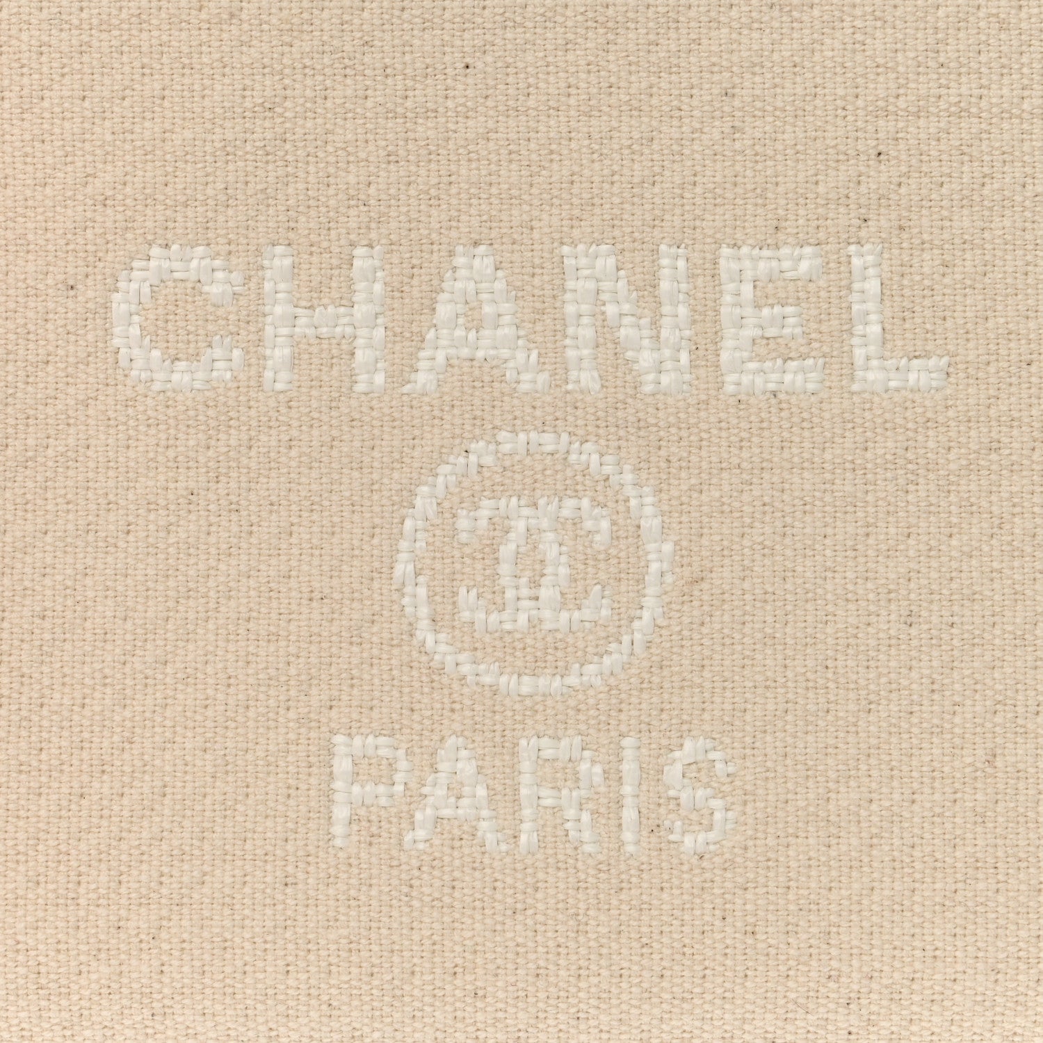 Chanel Mixed Fibers Small Deauville Pouch White 6 of 6