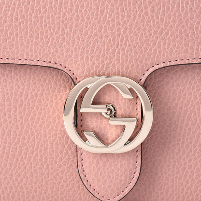 Gucci Dollar Calfskin Small Interlocking G Shoulder Bag Soft Pink 10 of 11