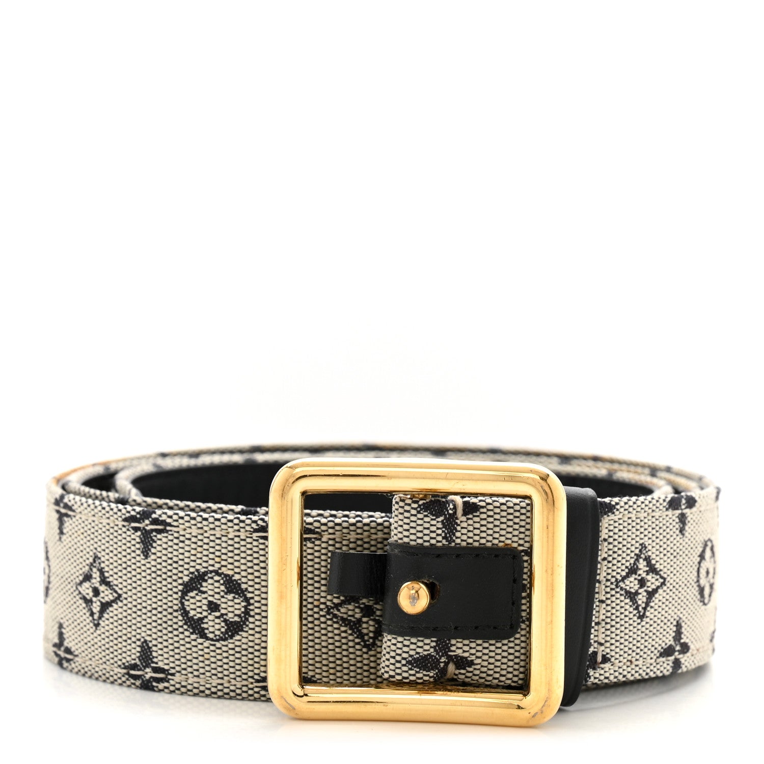 Louis Vuitton Mini Lin Belt 85 34 Blue 1 of 6
