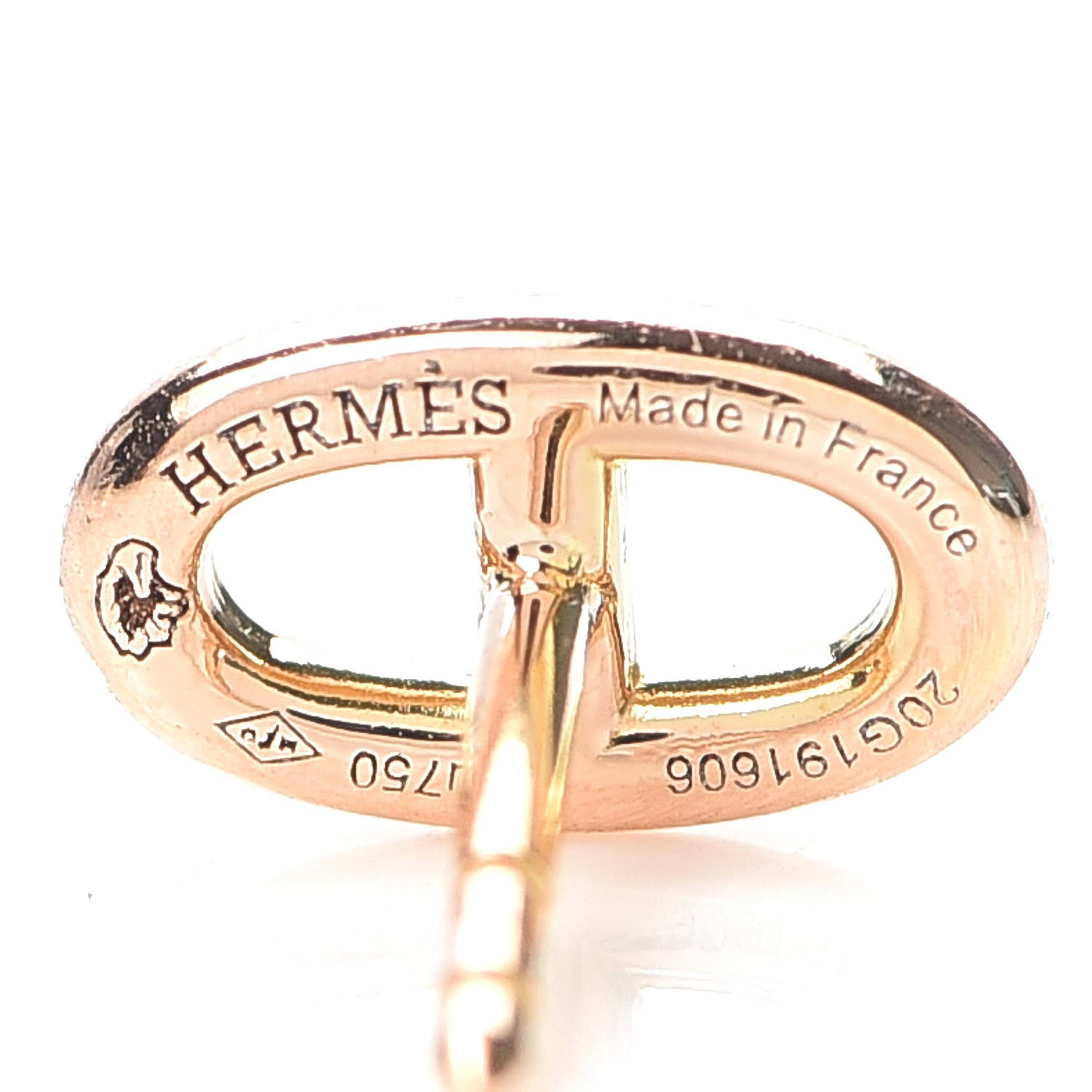 Hermes 18K Rose Gold TPM Farandole Stud Earrings 4 of 5