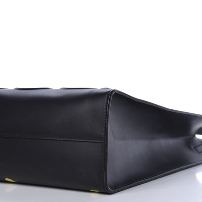 Gucci Calfskin GucciGhost Real Medium XL Tote Black Yellow 10 of 12