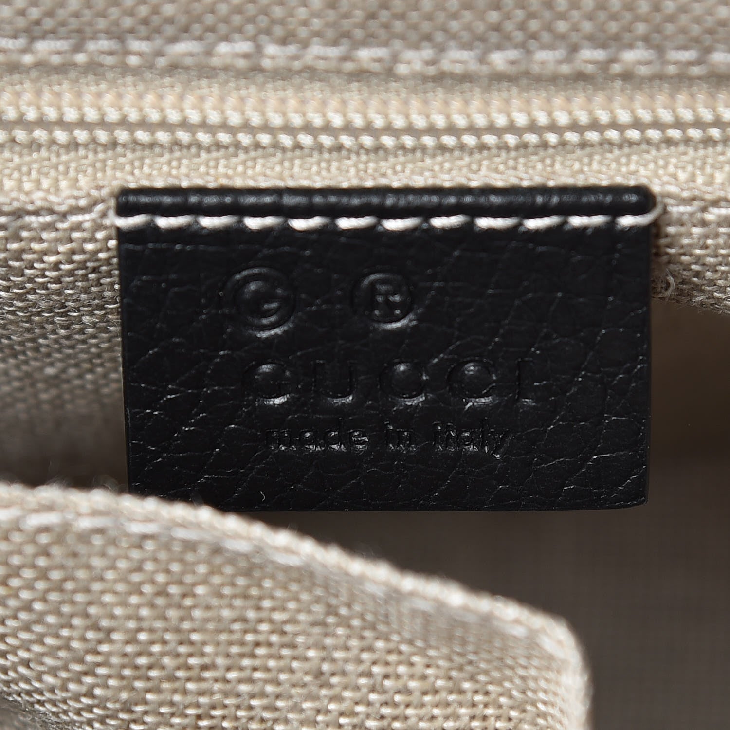Gucci Dollar Calfskin Interlocking G Top Handle Shoulder Bag Black 8 of 8