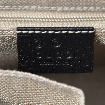 Gucci Dollar Calfskin Interlocking G Top Handle Shoulder Bag Black 8 of 8