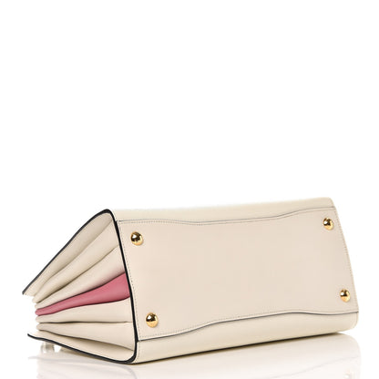 Prada Saffiano City Calf Bibliotheque Bag White Begonia 5 of 11