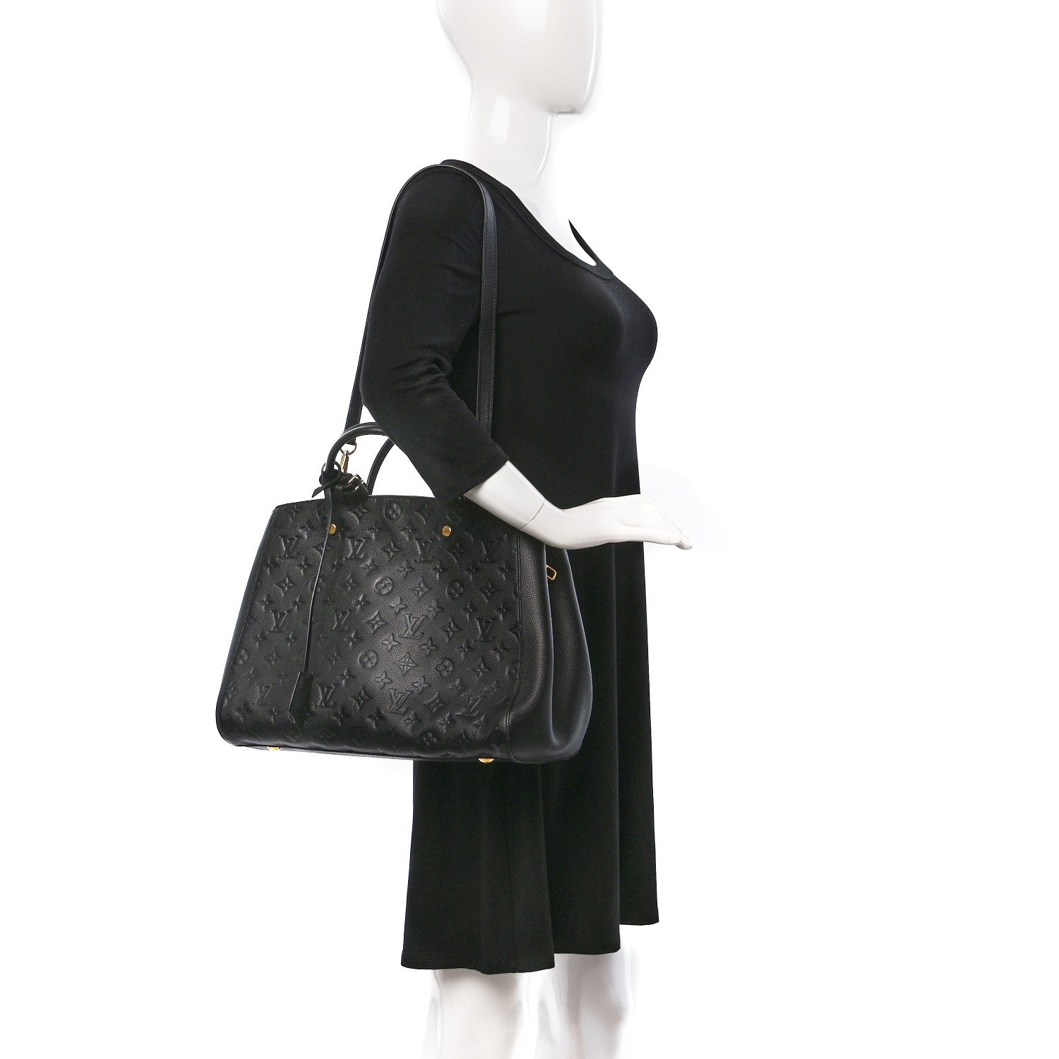 Louis Vuitton Empreinte Montaigne GM Black 2 of 9