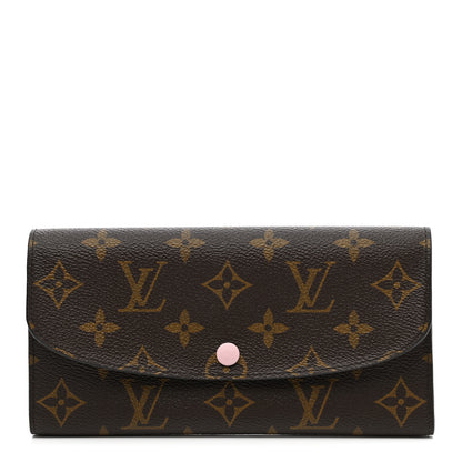 Louis Vuitton Monogram Emilie Wallet Rose Ballerine 1 of 7