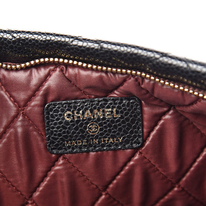Chanel Caviar Quilted CC Beauty Clutch Black 6 of 7